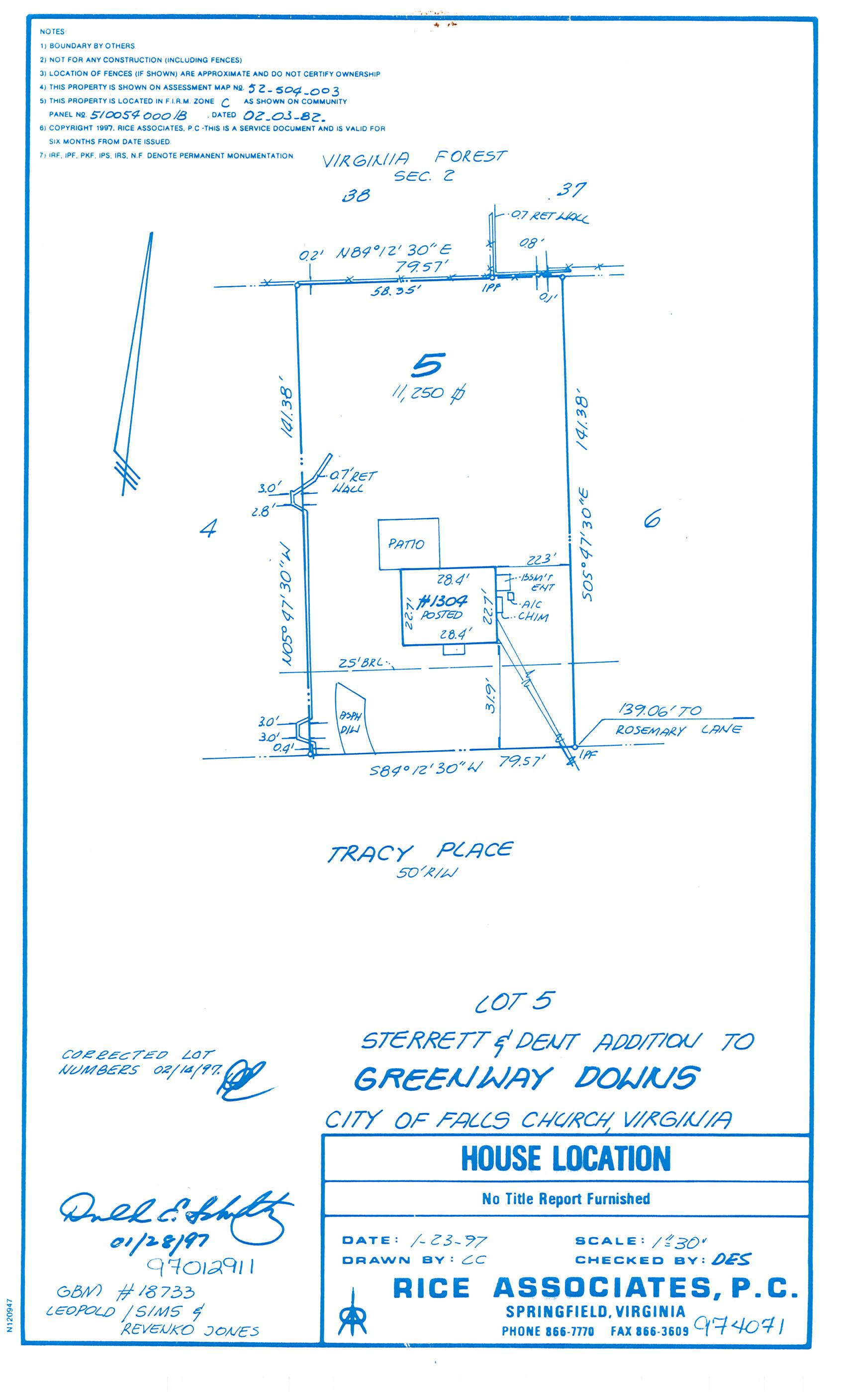 plat of property