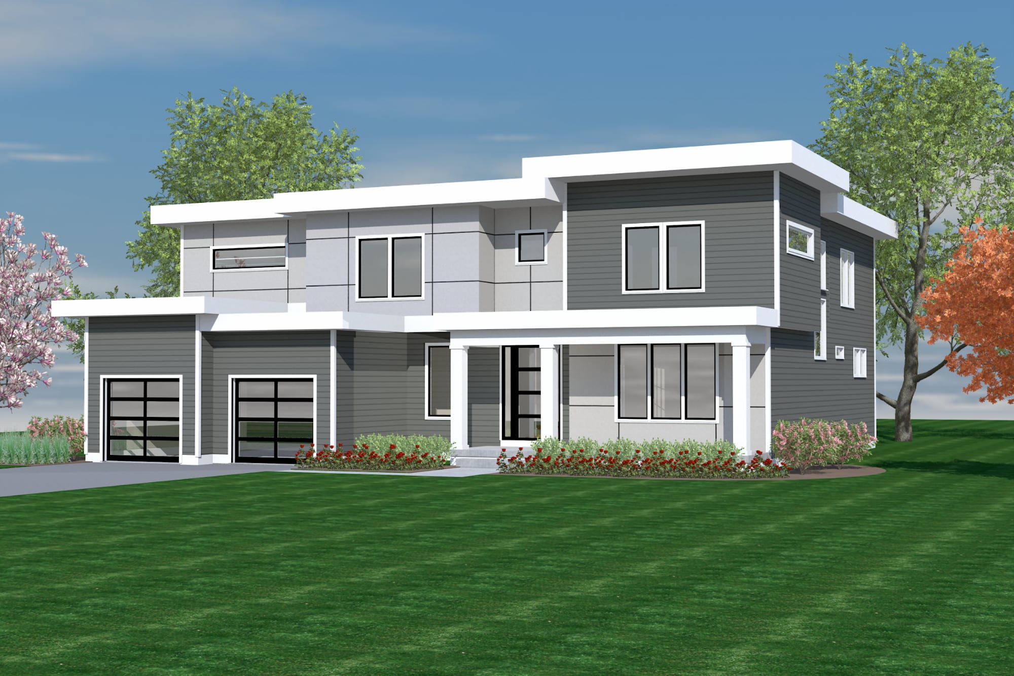 The Arden — exterior rendering of a New Dimensions Urban Collection home